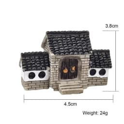 Cute Village House Miniature Garden Mini Craft Figurine Plant Pot Garden Ornament Miniature Fairy Garden Decor DIY Accessories