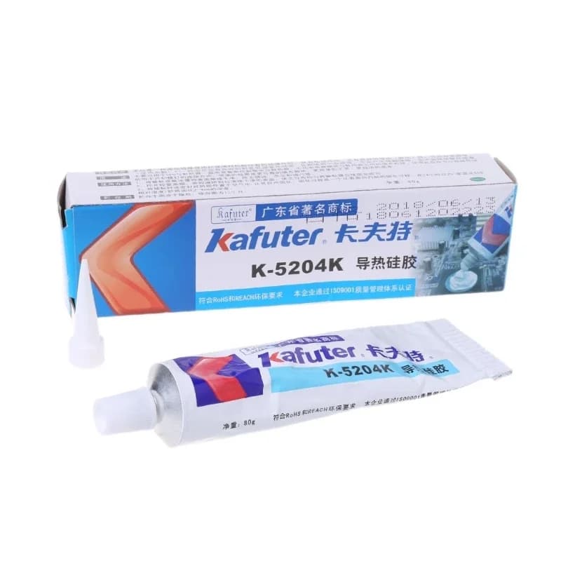 Kafuter K-5204K 80g Heatsink CPU Thermal Conductive Silicon Paste Glue Adhesive Silicon Rubber insulation glue