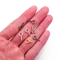 200pcs Small Tiny Mini Eye Pins Eyepins Hooks Eyelets Screw Threaded Gold Clasps Hooks Jewelry Findings For Making DIY