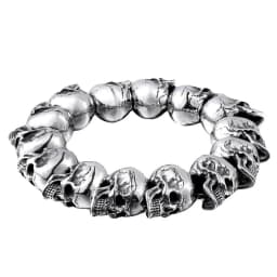 Domineering Men's Skull Bracelet Retro Punk Biker Bracelet Hip Hop Jewelry Cool Band Skeleton Bracelet Male Jewelry Party Gifts