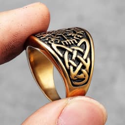 Viking Compass Celtic Knot Men Rings Stainless Steel Women Jewelry Vintage Punk Cool Stuff Fashion Accessories Gift Wholesale