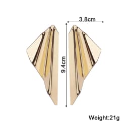 New European Exaggerated Women's Metal Hanging Earrings Multi-layers Alloy Pendants Twisted Unusual Earrings Fashion Cool Stuff