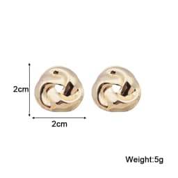New European Exaggerated Women's Metal Hanging Earrings Multi-layers Alloy Pendants Twisted Unusual Earrings Fashion Cool Stuff