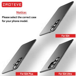 S24 Case Zroteve Slim Hard PC Matte Cover For Samsung Galaxy S24 Ultra S25 Edge S22 S26 Plus S20 S21 S23 FE S24+ Phone Cases