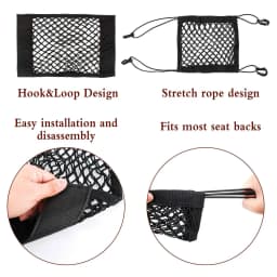 Motorcycle Helmet Storage Trunk Bag Cargo Bike Scooter Luggage Net Helmet Mesh Fuel Tank Storage Rubber Band Sorting Net