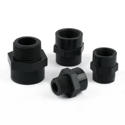 Dark Grey Female/Male Thread Industrial Grade PVC Accessory Garden Irrigation Water Pipe Connectors Aquarium Adapter Tube Joints