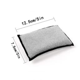 1-5Pcs Double Side Car Interior Scrubbing Sponge for Leather Interior Car Wash Pad No Scratch Car Microfiber Scrubbing Sponge