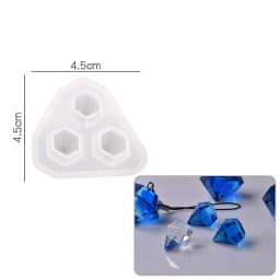 Big 3D Diamond Silicone Mold Soft Clear Mold UV Resin Mould Kawaii Craft Supplies Silicone Mold High Quality Jewellery Mold