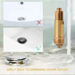 Bathtub Plug Replacement Bounce Plug Basin Waste Easy Up Click Clack Bolt for Bathroon Bathtub Drain Stopper Floor Drain Fitting