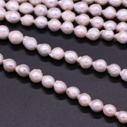 Natural Freshwater Nucleated Pearl Beads for DIY Necklace Bracelet Jewelry Making 9-10mm Cultured Keshi Pearls Beads Wholesale