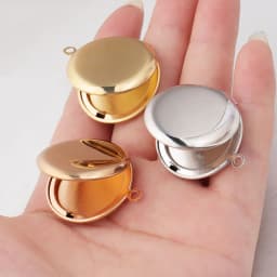 5pcs Mirror Polished Stainless Steel Round Photo Frame Locket Pendant 3 Colors For DIY Charms Jewelry Making Gift 25 * 30MM