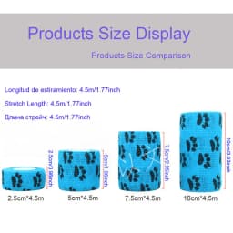 COYOCO Printed Self Elastic Adhesive Athletic Tape Wraps 2.5cm Sports Colorful Bandage for Tattooing Finger Joint Knee Pet