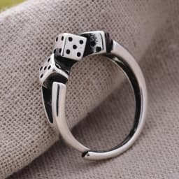 2023 New Arrival Individual Dice Design Thai Silver Ladies Finger Ring Jewelry Promotion Cheap Gifts No Fade
