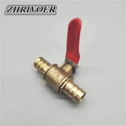 6mm-12mm Hose Barb Inline Brass Water Oil Air Gas Fuel Line Shutoff Ball Valve Pipe Fittings Pneumatic Connector Controller