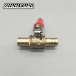 6mm-12mm Hose Barb Inline Brass Water Oil Air Gas Fuel Line Shutoff Ball Valve Pipe Fittings Pneumatic Connector Controller