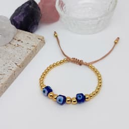 KKBEAD Multi-Color Turkish Evil Eye Bracelets for Women High Quality Gold Plated Beads Bracelets Accessories