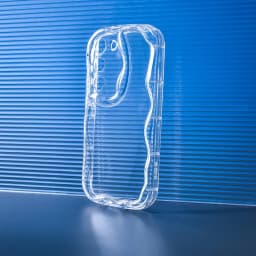 Transparent Curly Wave Soft TPU Case Cover For Samsung Galaxy S24 S21 FE S22 S23 Plus Ultra Airbag Shockproof Phone Capa Coque
