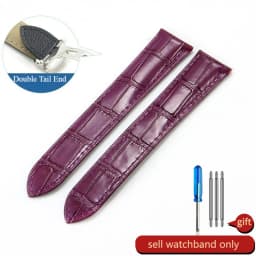 For Cartier 18 20 22 23mm Watchband Bamboo Knot Pattern Men Genuine Leather Santos Women Key Fold Buckle London Watch Strap