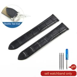 For Cartier 18 20 22 23mm Watchband Bamboo Knot Pattern Men Genuine Leather Santos Women Key Fold Buckle London Watch Strap