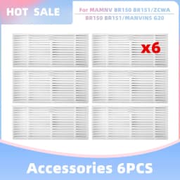 Fit For Teendow G20, iMartine BR151, DEERMA S40, XIEBro Life BR151, MAMNV BR150 BR151, Conga M10, Midea VCR04G Brush Filter Mop