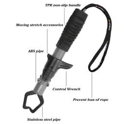 Stainless Steel Fishing Gripper Professional Fishing Lip Grabber Tool, Fish Grabber Clip Fish Control Tackle