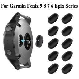 10 PCS/Set Dust Stopper For Garmin Fenix 9 Pro 8 7 7X 6 6X Pro 5 5X Plus Epix Pro 2 Charging Port Dust Cover Cap Anti-dust Plug