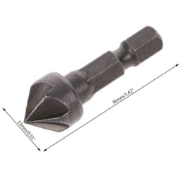 90 Degree Countersink Drill Chamfer Bit 1/4" Hex Shank Carpentry Woodworking Angle Point Bevel Cutting Cutter Remove Bur