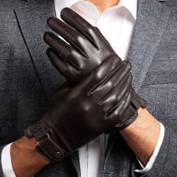 Winter Autumn Genuine Leather Gloves Men Sheepskin Warm High Quality Windproof Business Male Guantes Touch Screen Driving Mitten