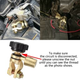 Auto Battery Terminal Link Switch Clamp Top Post Terminal Quick Cut-off Disconnect Isolator Switchs 6V 12V 24V
