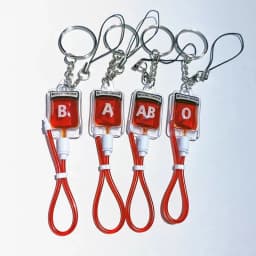 4 Styles Blood Bag Keychain Creative Cool A B O AB Sick Plasma Pack Car Bag Pendant Decorating Ring Birthday Party Gift