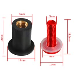 Windshield Wind Deflectors Bolts For Kawasaki Versys 650 Versys 1000 ZZR1400 ZZR600 ZZR1100 ZX-11 ZZR1200 GPZ500 GPZ500 Vulcan