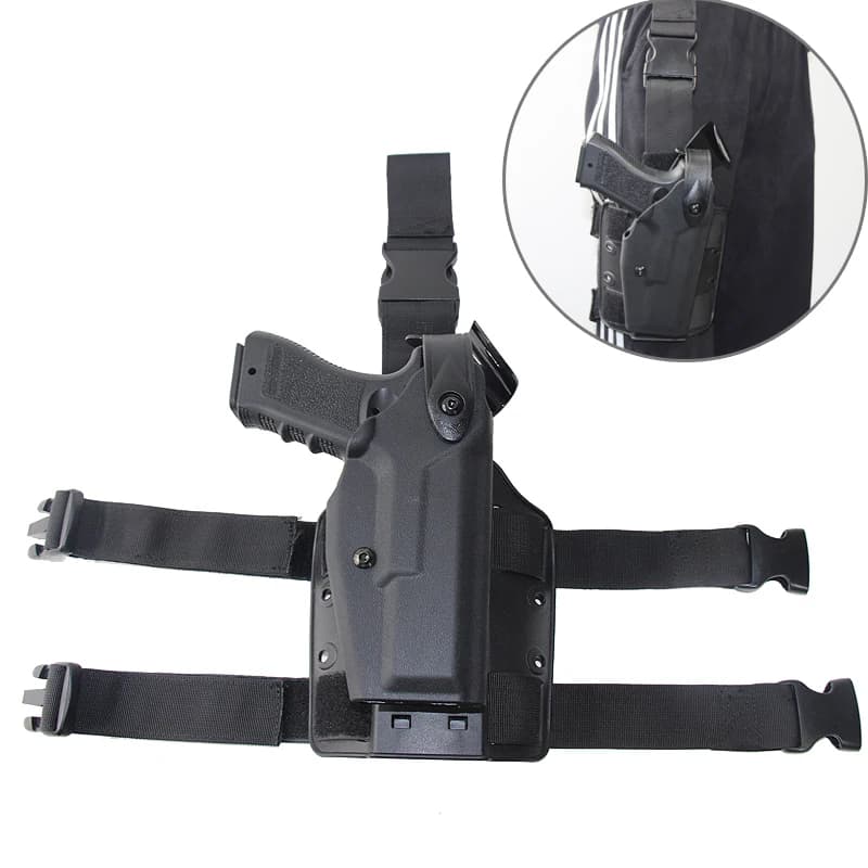 Tactical Drop Leg Holster for GL 17 19/Colt 1911/H&K USP/M9/P226 Pistols Thigh Leg Holster Paddle Platform