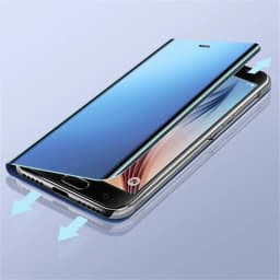 Luxury Electroplating Mirror Clear View Smart Flip Case For Samsung Galaxy Note 10 Lite M60S Note 10 Plus Hard Cover