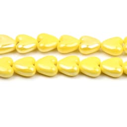 Simply Heart Shape Beads Ceramic Beads Multi-color for Jewelry Making Hole Beads Handmade Porcelain Beads