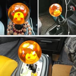 Universal Auto Shift Knob Star Orange 54mm Diameter Gear Shift Knob 1-7 STARS