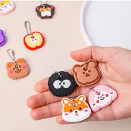 New Product Cartoon Silicone Protective Keychain Case Cover for Key Control Dust Cartoon Keyrings Holder Organizer Home Supplies