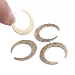 10pcs 27x26mm Raw Brass Moon Charms Pendant for DIY Earrings Necklace Bracelet Charms Jewelry Making Handmade Supplies