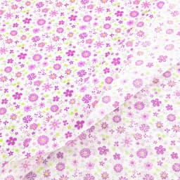 Teramila Purple Pattern Floral Plain 100% Cotton Printed Patchwork Cloth Fabric for Art Sewing DIY Handmade Crafts Needlework