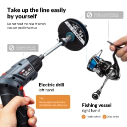 THKFISH Fishing Line Winder System Reel Line Spooler Electric Drill Spooling Fishing Line Winding Fishing Tackle Tools