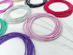 New Fashion Jewelry Women's Gift Carbon Steel Material Diameter 1.7mm Spring Screw Head Can Open Elastic Color Spring Bracelet
