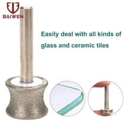 Concave Diamond Abrasive Grinding Wheel Glass Round Burr Drill Bits 2mm-12mm for Bracelet Ring Jade Carving Polishing