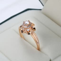 Kinel Luxury 585 Rose Gold Bride Ring For Women Fashion Natural Zircon Cute Finger Rings Romantic Birthday Gift For Girlfriend