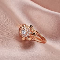 Kinel Luxury 585 Rose Gold Bride Ring For Women Fashion Natural Zircon Cute Finger Rings Romantic Birthday Gift For Girlfriend