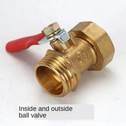 1/8" 1/4'' 3/8'' 1/2'' Brass small ball valve Female/Male Thread Brass Valve Connector Joint Copper Pipe Fitting Coupler Adapter