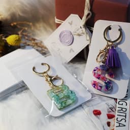 50pcs Keychain Display Cards with Self-Sealing Bags Keychain Card Hold Cardboard for Keyring Jewelry Display Packaging Wholesale