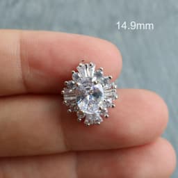 5pc Luxury Crystal Buttons Rhinestone Cubic Zirconia Button for Clothes Decorative CZ Sewing Cashmere Knit Cardigan