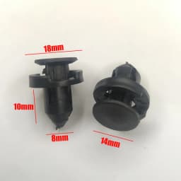 10/20/50Pcs Bumper Clips Rivets Fender Liner Fasteners Retainer For Mitsubishi Nissan Honda 8mm 9mm 10mm Hole