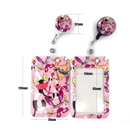 Ohh Real Monsters Cute Credit Card Cover Lanyard Bags Retractable Badge Reel Student Nurse Exhibition Enfermera Name Clips Card