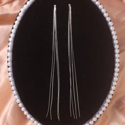 Long Exaggerated Tassel Earrings for Women Silver Color Metal Chain Dangle Earrings Elegant Party Ear Decoration boucle