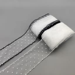 1yard Black and White Lace 55mm Fine Mesh Wave Ribbon Ribbon Decoration Handmade Headdress Hair Accessories DIY Material Bow